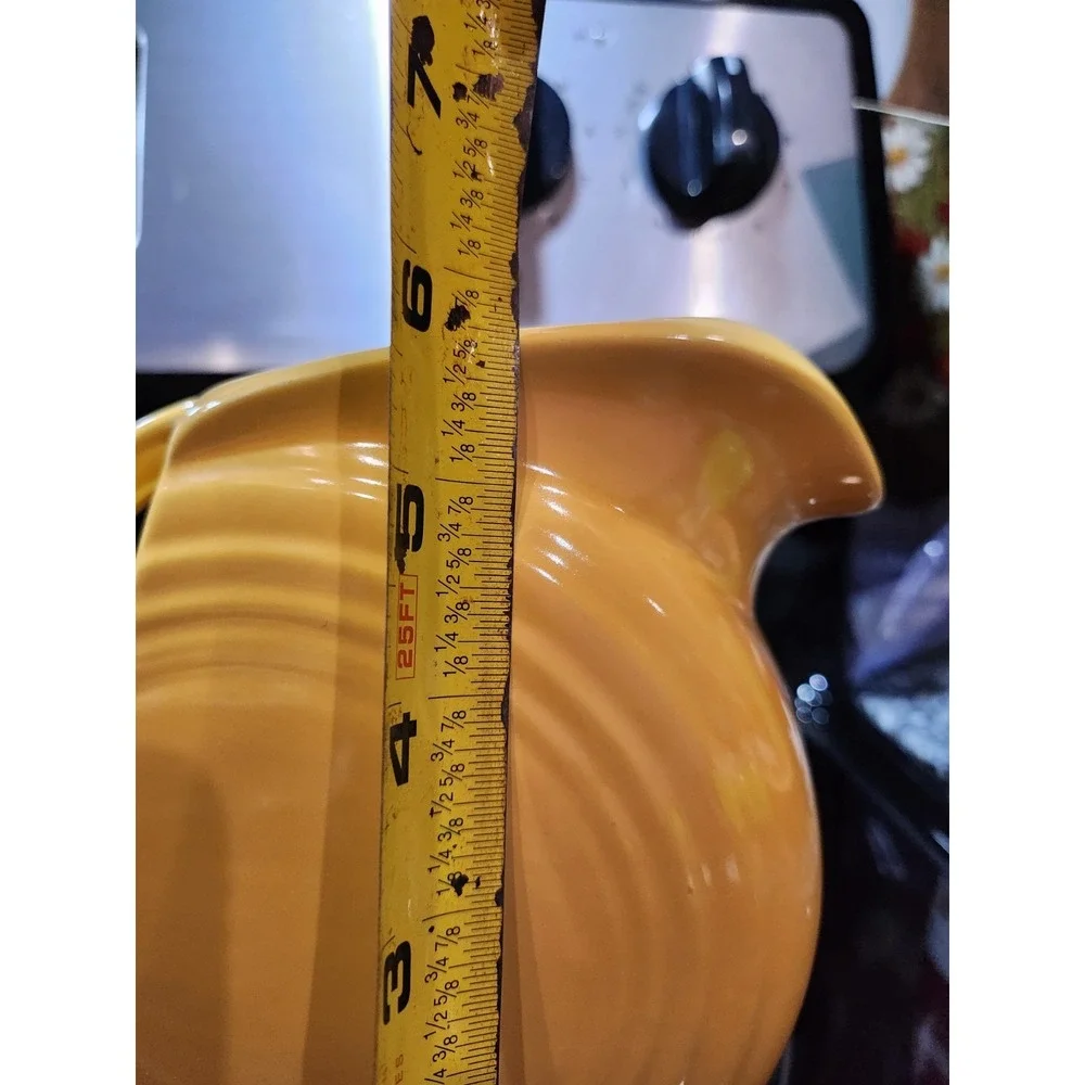 Vintage~Retro~Homer Laughlin~Fiesta~Yellow~Disc~6